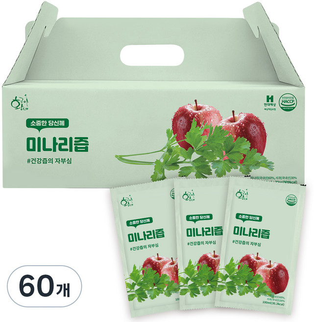 황금이네 미나리즙, 100ml, 60개