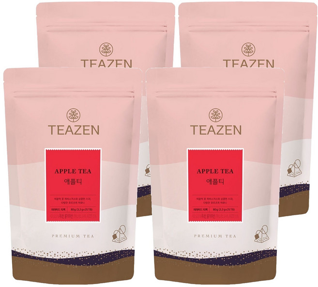 티젠 애플티, 3.2g, 4개, 25개입