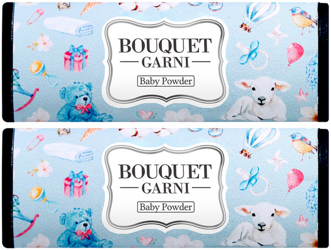 부케가르니 차량용 송풍구 방향제, 2개, 베이비 파우더