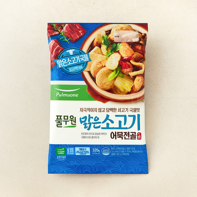 풀무원 맑은 소고기 어묵전골, 320g, 1개