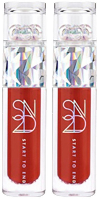 S2ND Endluster tint閃亮水潤唇釉, 3.9g, 2支, #6 Moonlight