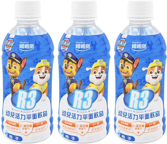 Glory Nutria 維維樂 R3 幼兒活力平衡飲 柚子, 350ml, 3瓶