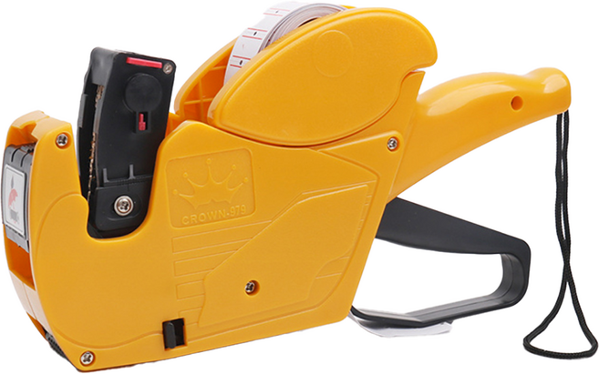 한글 8열 가격 라벨기, 옐로우, 1개