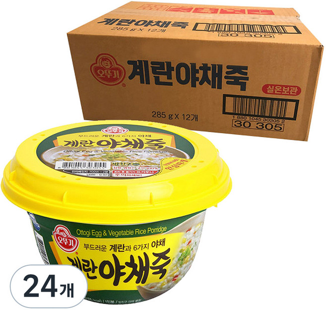 오뚜기 계란야채죽, 285g, 24개