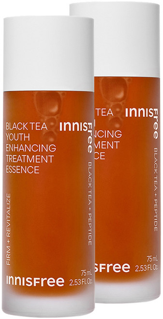 이니스프리 블랙티 유스 인핸싱 트리트먼트 에센스, 75ml, 2개