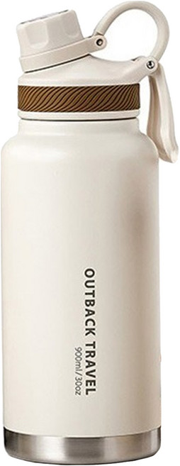 OSLO Outback 不鏽鋼旅行保溫瓶, 象牙白, 900ml, 1個
