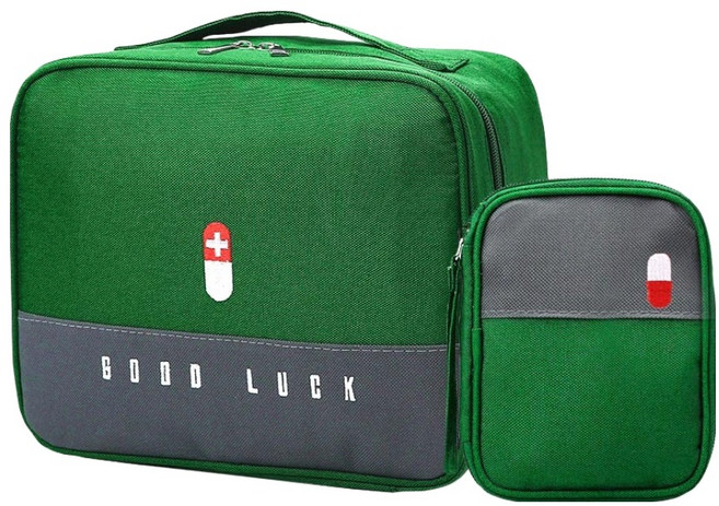 KELTY 多功能醫藥收納包大 + 小超值組 U086P 大包 24.5 x 20 x 13cm 118g + 小包 15 x 12 x 2cm 39g, 1組