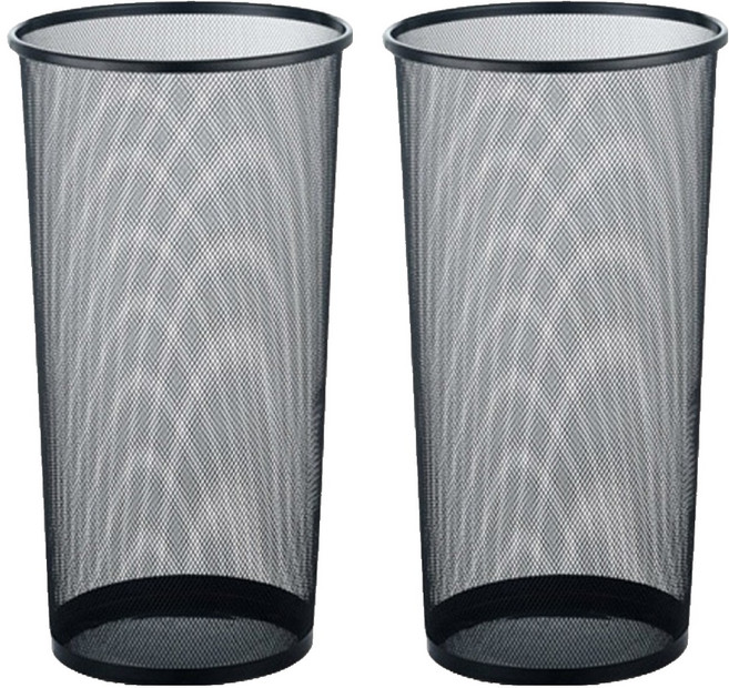 마켓플랜 리프 다용도 원형 철망 우산꽂이, 블랙, 2개