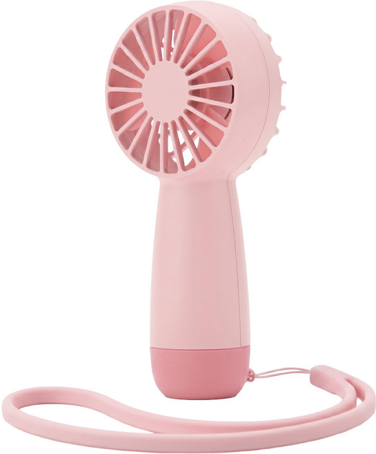 구스페리 저소음 경량 미니 핸디 무선 손선풍기, MCF-003, 핑크
