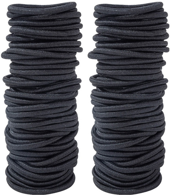 키에 고무줄 헤어밴드 간편보관 대용량 머리끈 100p 4mm