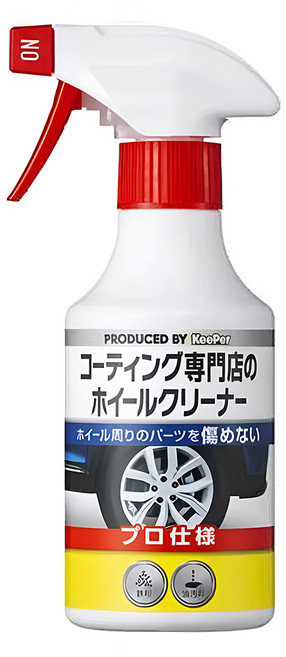 KeePer 鍍膜專門店用 輪框清潔劑, 300ml, 1瓶