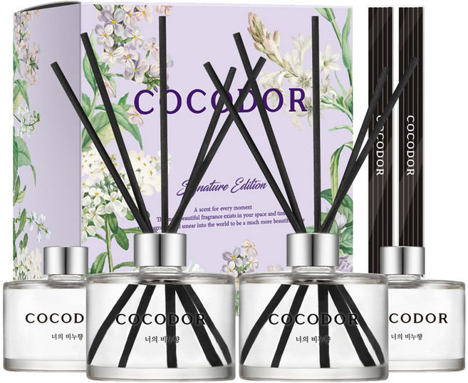 코코도르 퍼퓸 디퓨저, 너의비누향, 200ml, 4개
