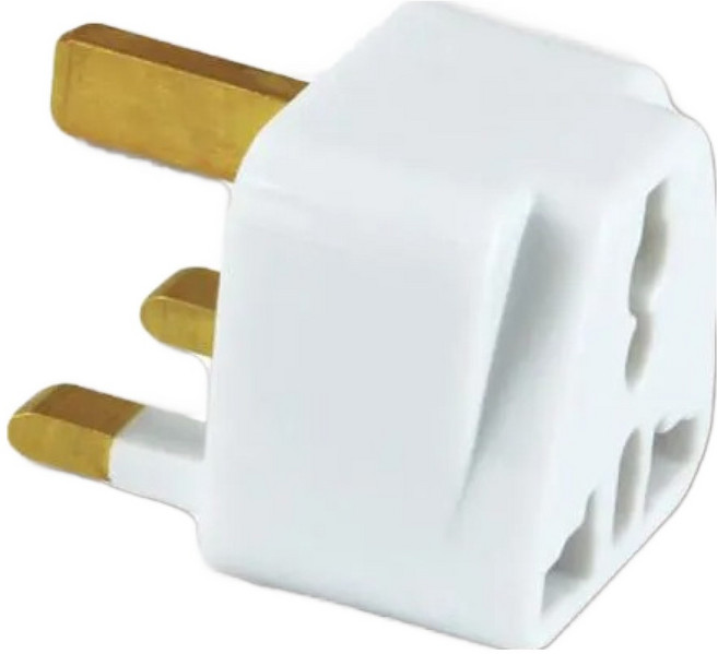 Dr.AV 聖岡科技 英規t型萬國轉換插頭 UTA-71, 白色, 1個
