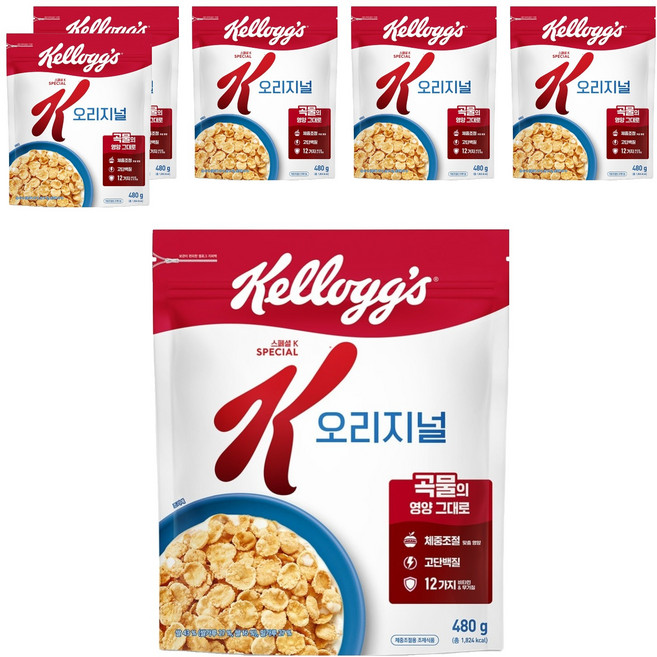 스페셜케이 오리지널 시리얼, 480g, 6개