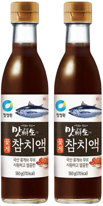 맛선생 꽃게 참치액, 560g, 2개