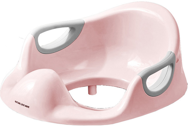 네이쳐러브메레 코지 핸들 유아 변기 커버, 핑크