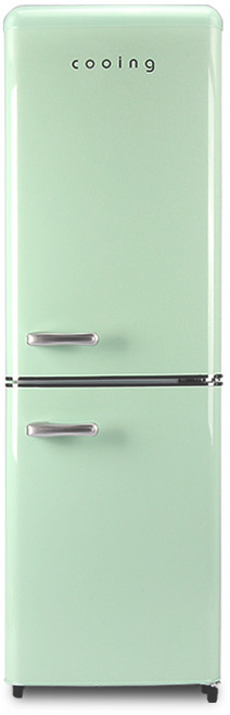쿠잉전자 레트로 콤비 151L 2도어 냉장고 방문설치, REF-C153S