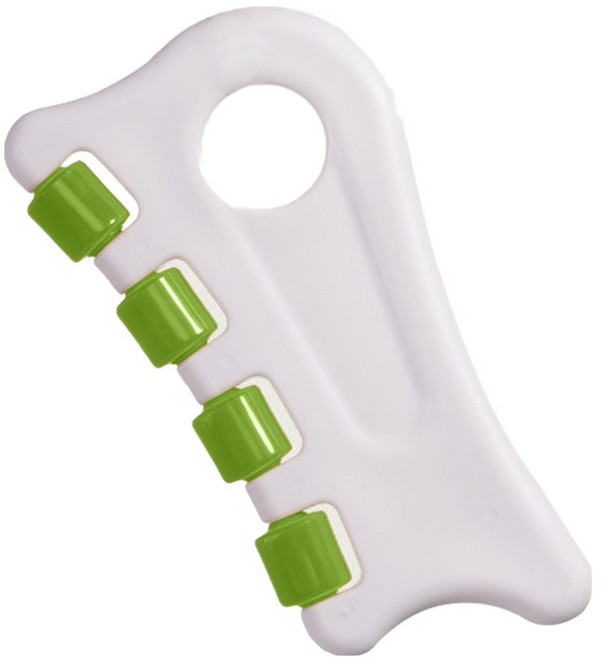 디어모모 얼굴 마사지 관리 바디 괄사 롤링형, 연두, 1개