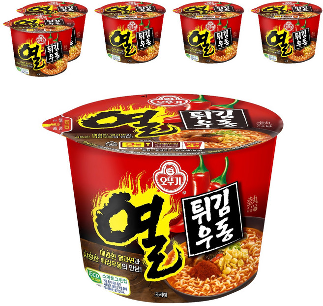 오뚜기 열튀김우동 100g, 6개