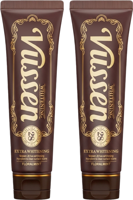 Vussen 台灣公司貨 28 Advanced Teeth Whitening Paste 28進階版美白牙膏, 80g, 2條