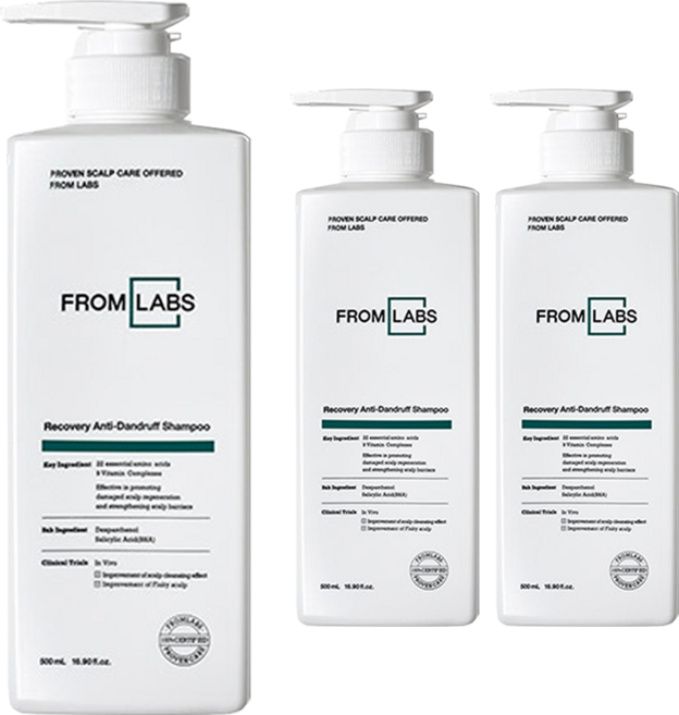 프롬랩스 리커버리 비듬 개선 샴푸, 500ml, 3개