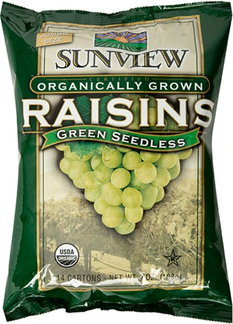 썬뷰 유기농 건청포도 스낵팩, 198g, 1개 - 쿠팡