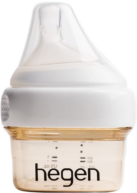 hegen 金色奇蹟 PPSU多功能方圓型寬口奶瓶 0歲以上, 金色透明色, 60ml, 1個