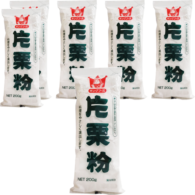 King Foods 王印 片栗粉 馬鈴薯澱粉, 200g, 6包