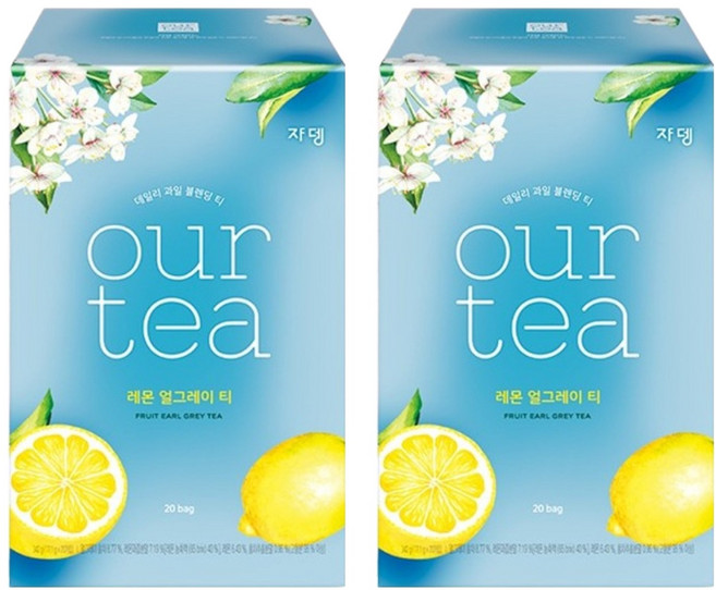 쟈뎅 아워티 레몬 얼그레이티, 17.7g, 20개입, 2개