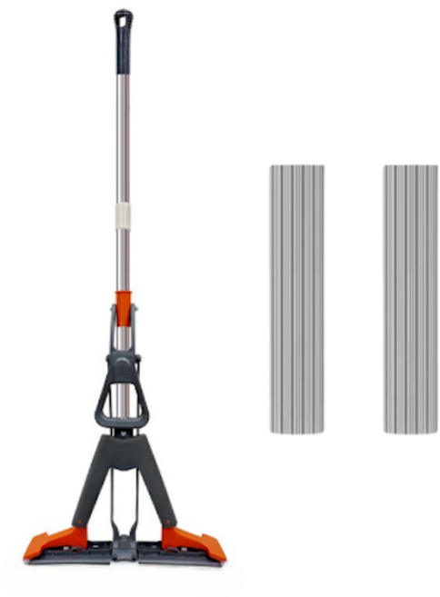 예그리나 와이드형 접이식 펄프형 물흡수 청소기 + 리필 펄프 헤드 2p 세트, 1세트