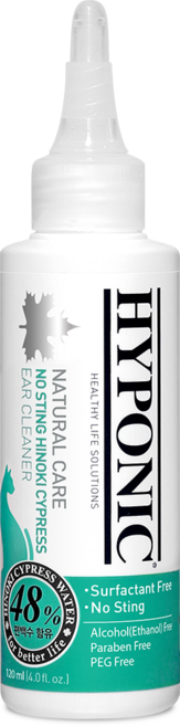 하이포닉 편백수 고양이 귀세정제, 120ml, 1개