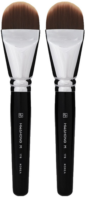 화홍엠 178 파운데이션 브러쉬, 혼합색상, 2개
