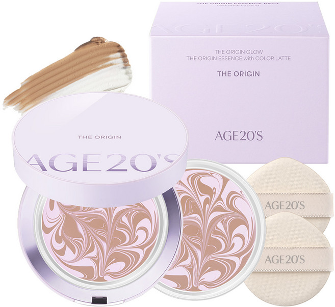 에이지투웨니스 디오리진 에센스 팩트 본품 12.5g + 리필 12.5g, 23호라벤더라떼, 1개