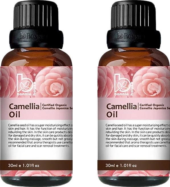 BONNIE HOUSE 植享家 有機單方基底油 山茶花油, 30ml, 2瓶