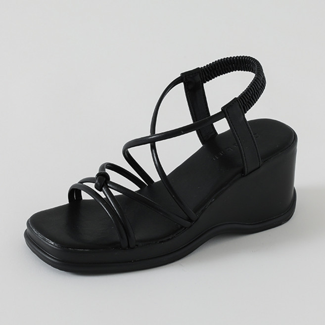 착한구두 여성용 다프니 스트랩 웨지힐 슬링백 샌들 SDLTS2f189