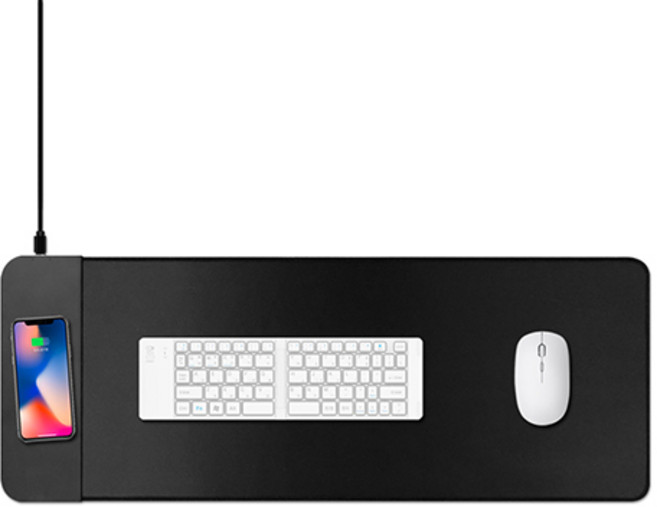 엔보우 고속 무선충전 마우스장패드 WCPADL, 혼합색상, 1개