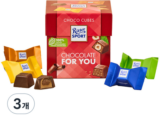 Ritter Sport 巧克力方塊 For You, 176g, 3個