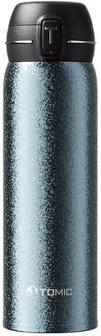 半島良品 特美刻 純鈦彈蓋保溫杯, 500ml, 1個, 寶石藍