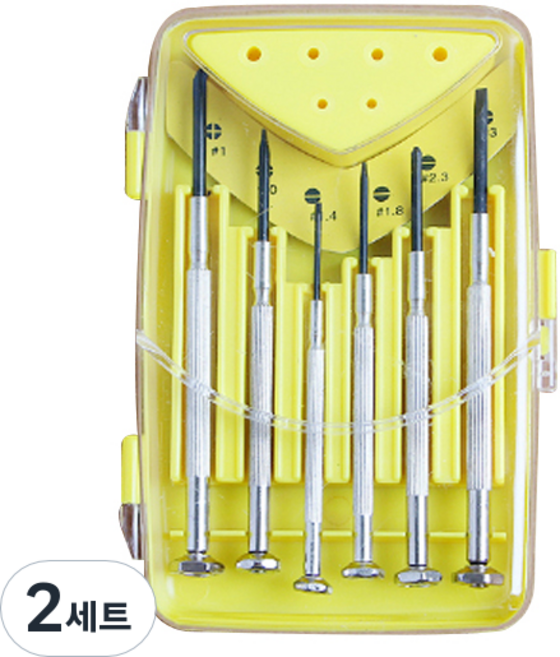Tree 정밀 드라이버 6종 세트, 2세트