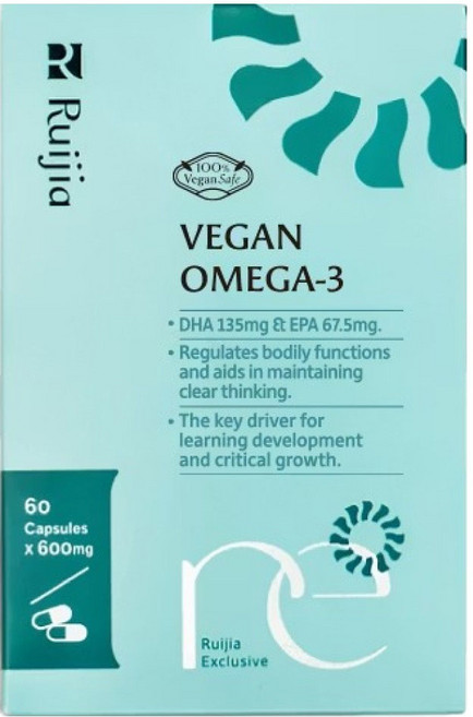 Ruijia 露奇亞 Life's Omega純素藻油, 60顆, 0.6g, 1盒