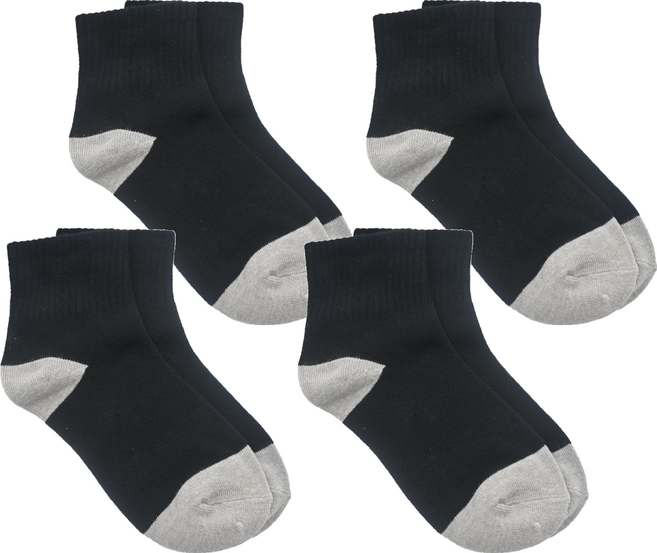 Honey LuLu 台灣製竹炭1/2襪 B618