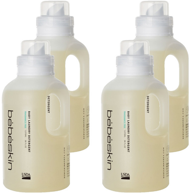 베베스킨 베이비 고농축 섬유세제, 4개, 1.07L