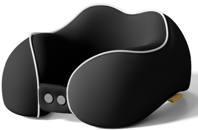 에델린 마카롱 고정형 목베개, 블랙