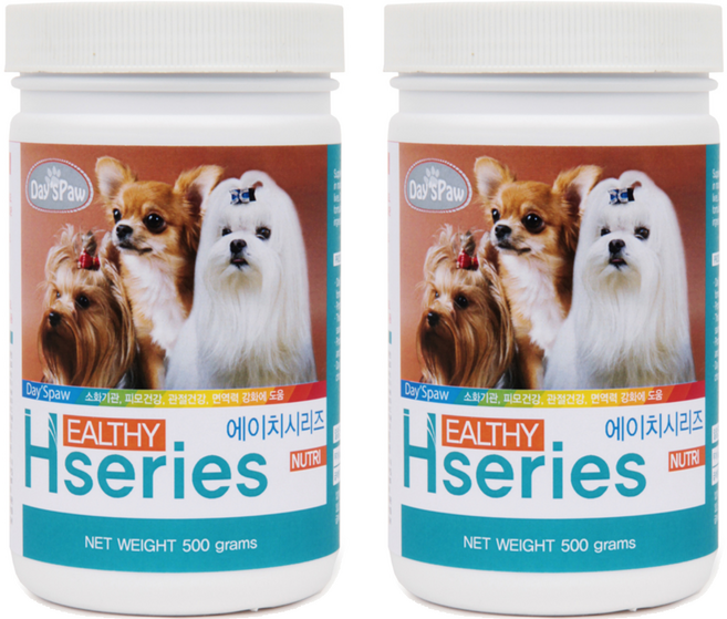 데이스포 강아지 에이치시리즈 NUTRI, 종합영양제, 500g, 2개