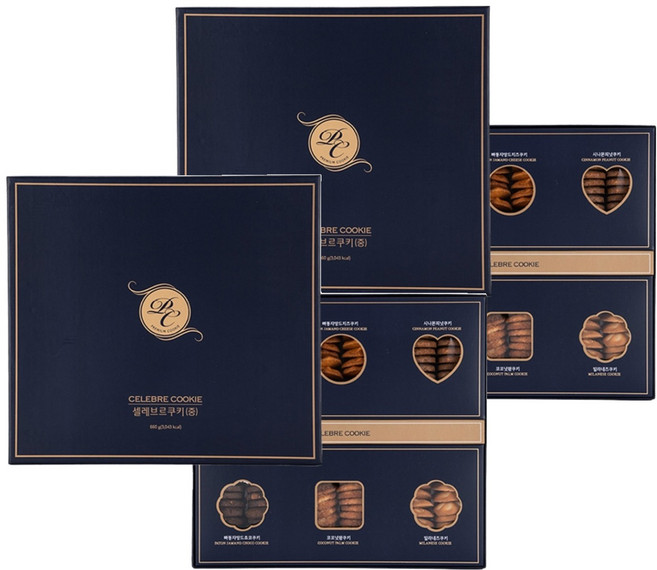 신라명과 셀레브르쿠키 중, 640g, 2세트