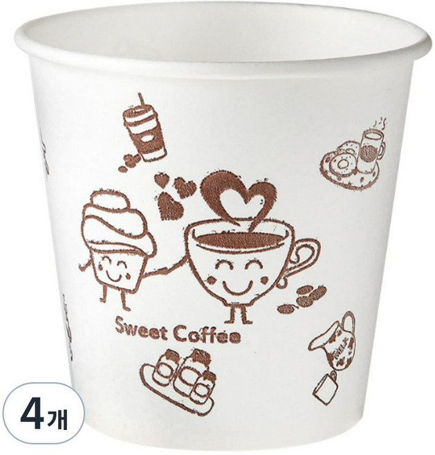 더좋은컵 천연펄프 종이컵 184ml, 750개입, 4개