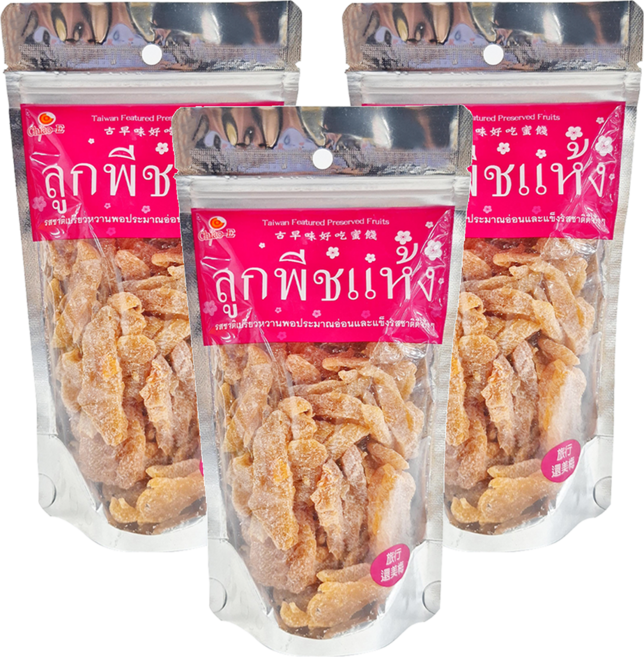 Chiao-E 巧益 還美梅 水蜜桃乾, 190g, 3包