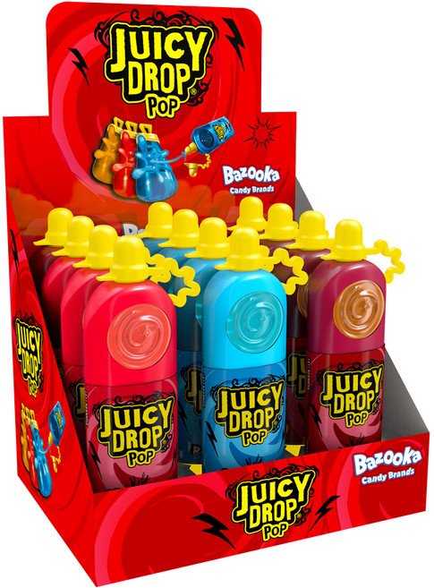 탑스 쥬시드롭 팝 캔디 사우어리퀴드, 26g, 12개