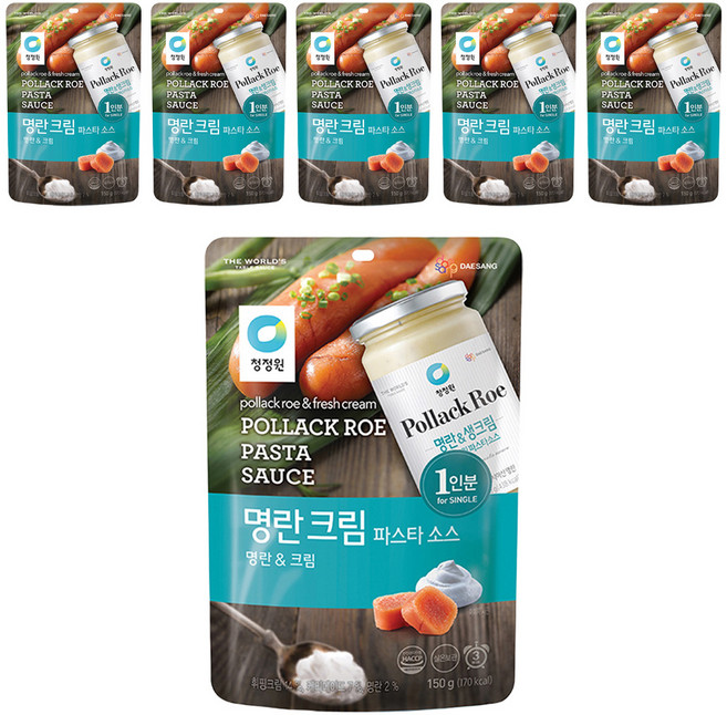 清淨園 明太子奶油義大利麵醬, 150g, 6包