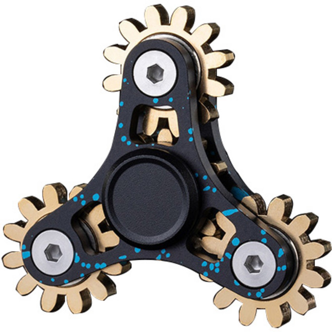 삼각 메탈 윈드윙 피젯스피너, 블루, 1개